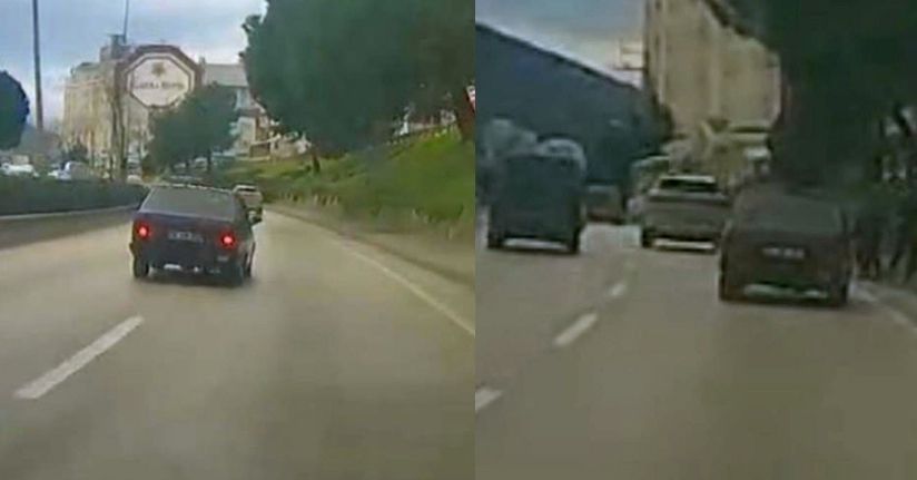 Çocukların üzerine araç sürdü, hiçbir şey olmamış gibi devam etti.. O anlar kamerada