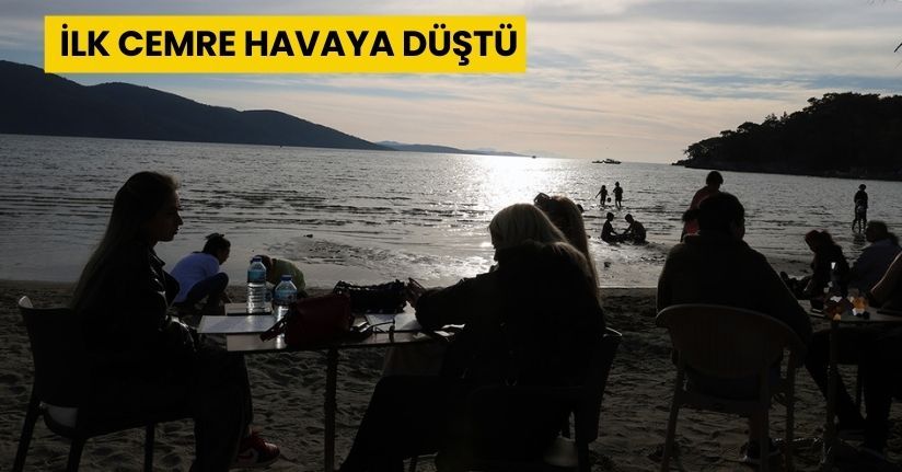 İlk cemre havaya düştü