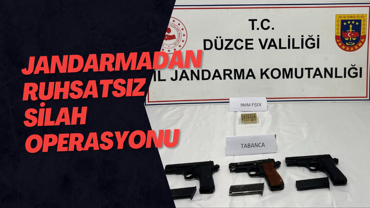 Jandarmadan Ruhsatsız Silah Operasyonu