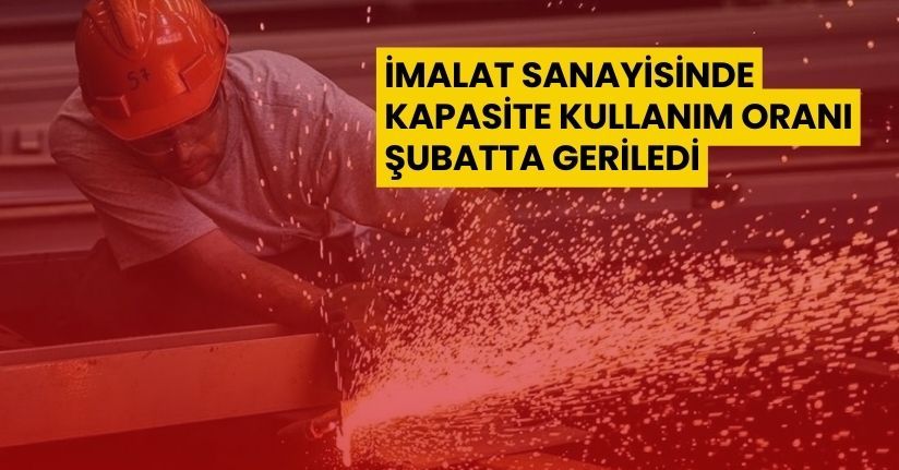 İmalat Sanayisinde Kapasite Kullanım Oranı Şubatta Geriledi