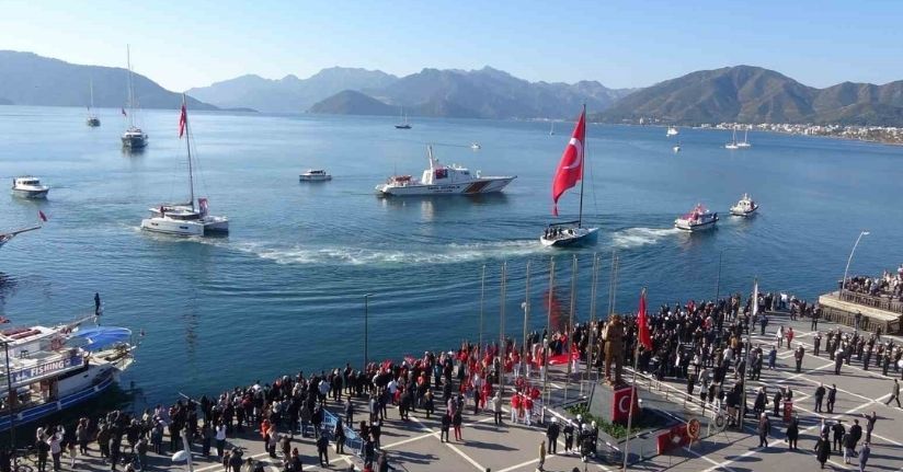 Atatürk’ün Marmaris’e gelişinin 91. yıl dönümü törenlerle anıldı