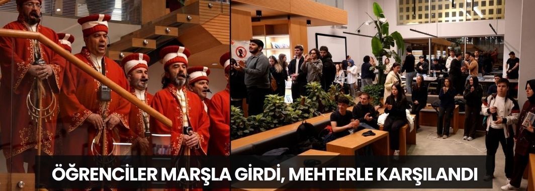 Öğrenciler Marşla Girdi, Mehterle Karşılandı