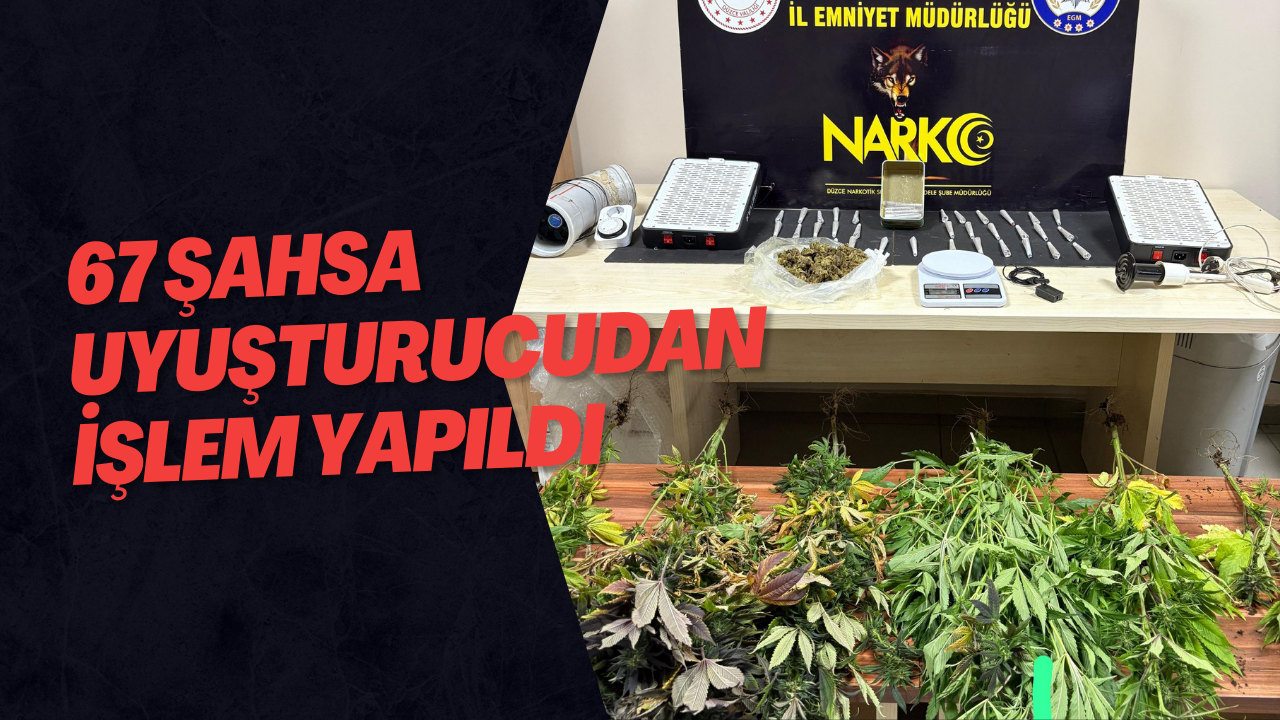 67 Şahsa Uyuşturucudan İşlem Yapıldı