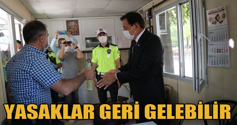 Korona virüs denetimlerine katılan Bolu Valisi vatandaşları uyardı