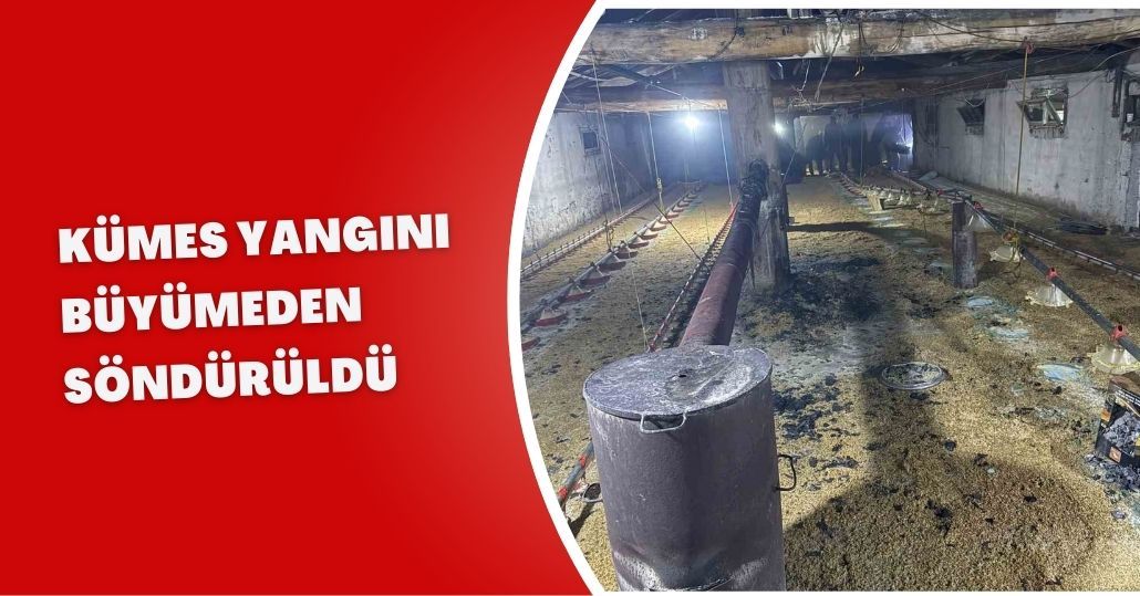 Kümes yangını büyümeden söndürüldü
