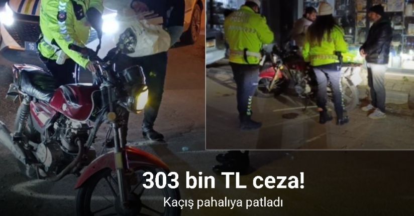 Bursa’da yeni düzenlemede ilk ceza yazıldı: Kaçan sürücüye 303 bin TL ceza