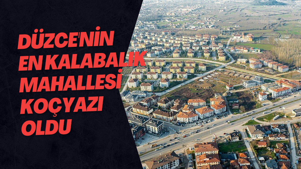 Düzce'nin En Kalabalık Mahallesi Koçyazı Oldu