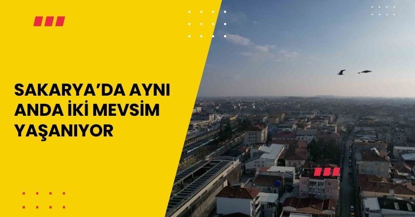 Sakarya’da aynı anda iki mevsim yaşanıyor
