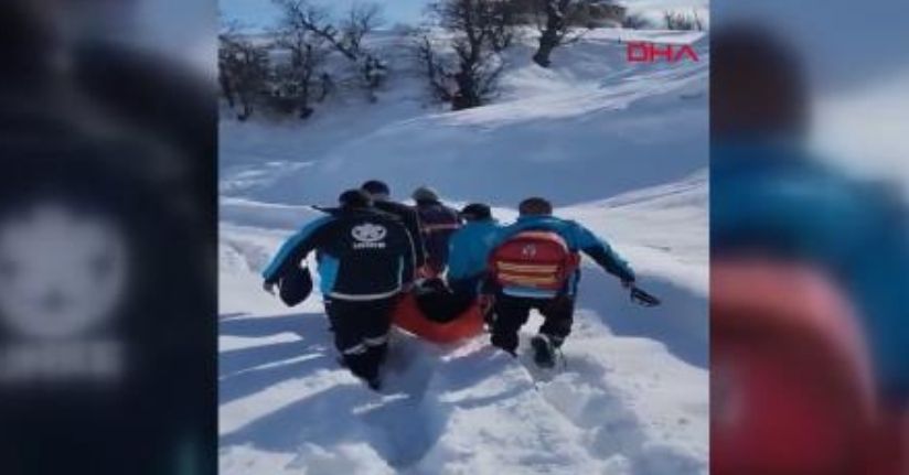 Ovacık’ta 1 metreyi bulan karda sağlık seferberliği