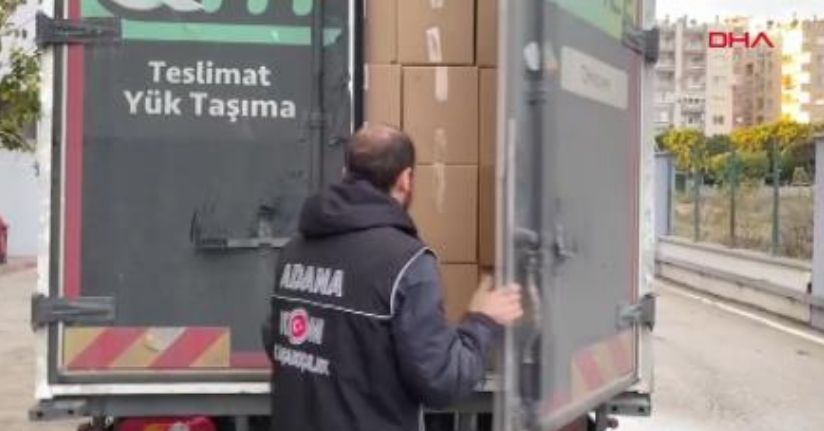 Kamyonda 4 milyon 500 bin kaçak makaron ele geçirildi