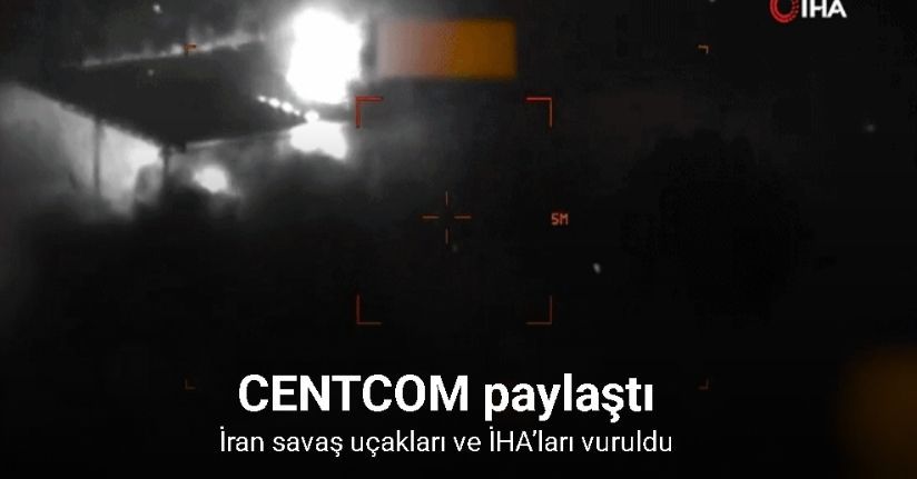 ABD, İran savaş uçakları ve İHA’larının vurulduğu anların görüntülerini yayınladı