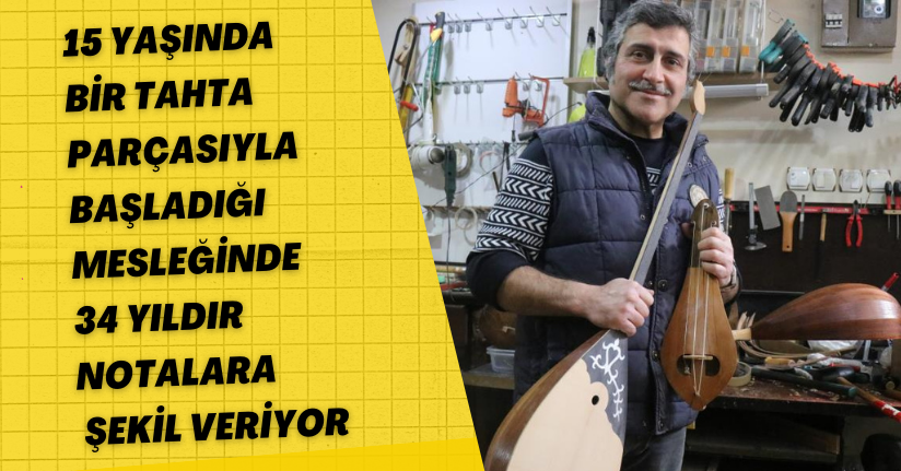  34 yıldır notalara şekil veriyor