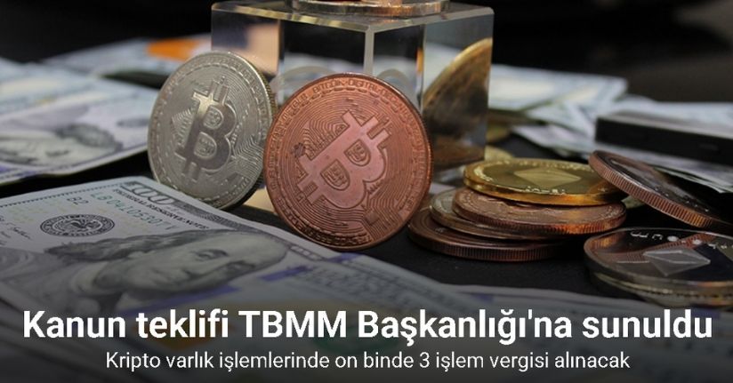 Kripto varlık işlemlerinde on binde 3 işlem vergisi alınacak