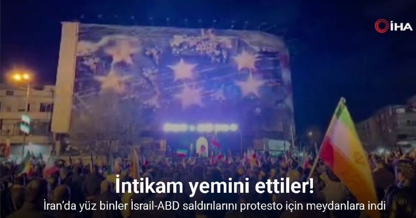 İran’da yüz binler İsrail-ABD saldırılarını protesto için meydanlara indi
