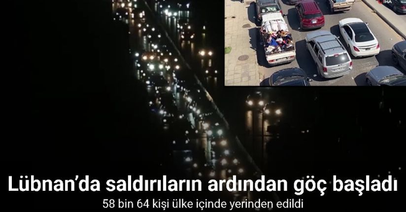 Lübnan’da saldırıların ardından göç başladı