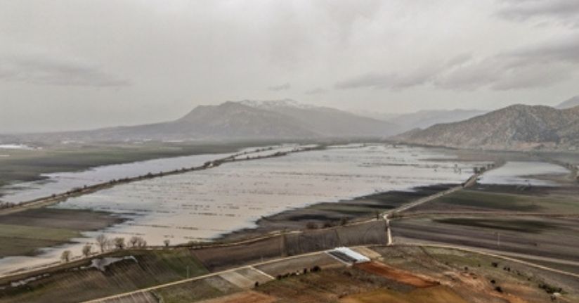 Kurutulan 'antik' göl, son yağışlarla hayat buldu