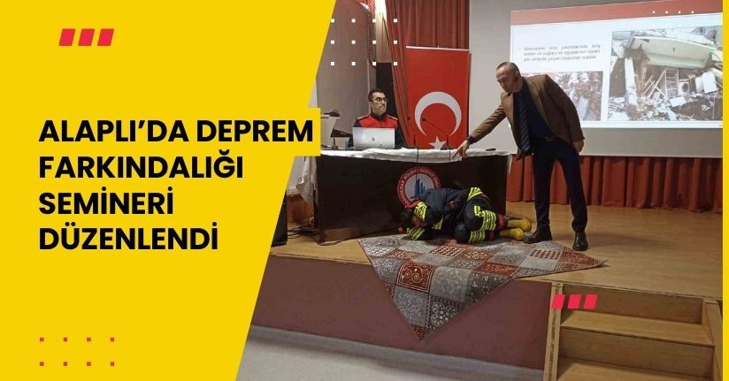 Alaplı’da deprem farkındalığı semineri düzenlendi