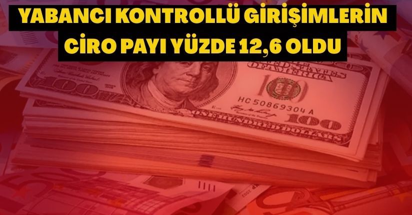 TÜİK: Yabancı kontrollü girişimlerin ciro payı yüzde 12,6 oldu
