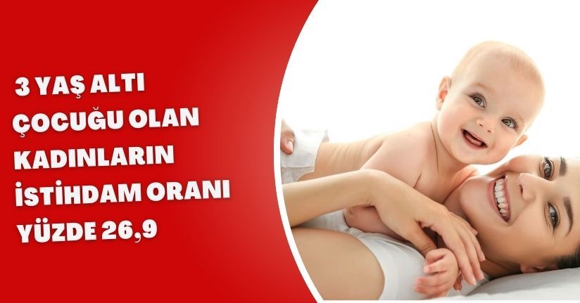 3 Yaş Altı Çocuğu Olan Kadınların İstihdam Oranı Yüzde 26,9