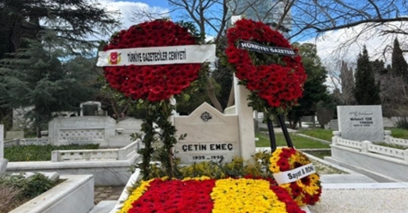 Gazeteci Çetin Emeç ölümünün 36’ıncı yılında mezarı başında anıldı