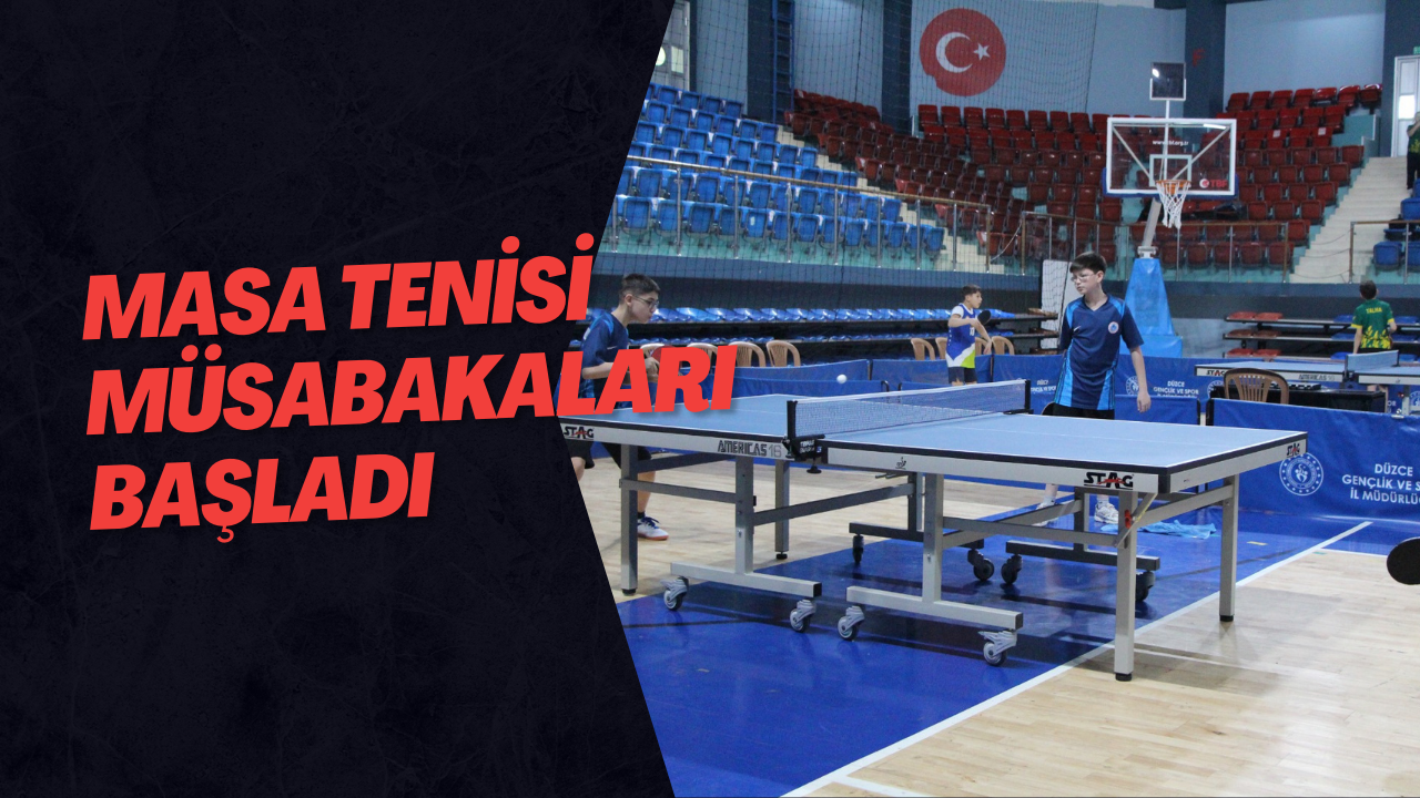 Masa Tenisi Müsabakaları Başladı
