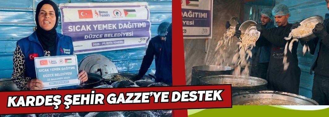 Düzce Belediyesi Gazze'de İftar Sofrası Kurdu