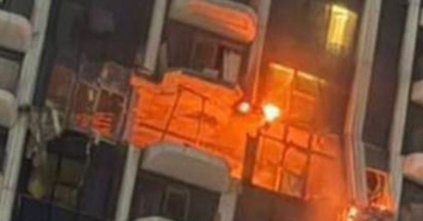 Dubai’de sivil bir binaya isabet eden İHA yangına yol açtı