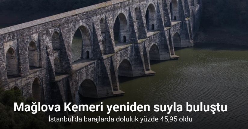 İstanbul’da barajlarda doluluk yüzde 45,95 oldu