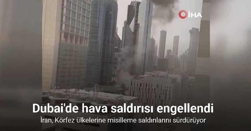 Dubai'de hava saldırısı engellendi, enkaz parçaları gökdelene düştüDubai'de hava saldırısı engellendi, enkaz parçaları gökdelene düştü