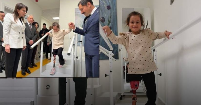 Depremde ailesini kaybeden Zeynep, Barbie’li protez bacağıyla yeni hayatına ilk adımlarını alkışlar eşliğinde attı