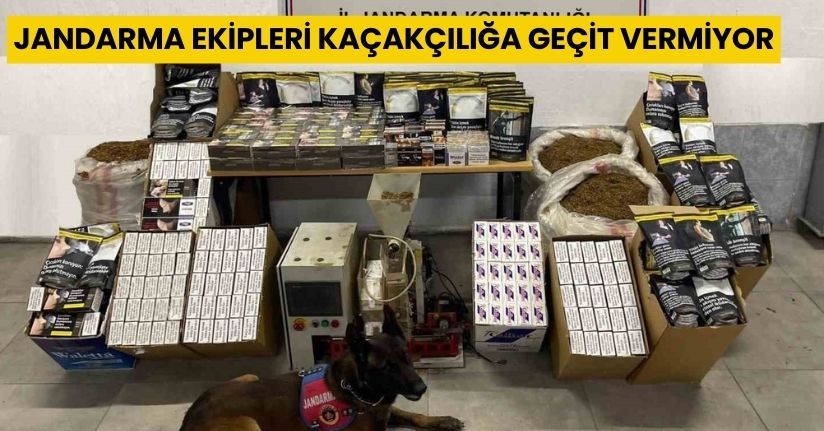 Jandarma ekipleri kaçakçılığa geçit vermiyor: 3 gözaltı