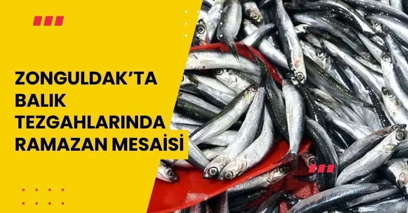 Zonguldak’ta balık tezgahlarında Ramazan mesaisi