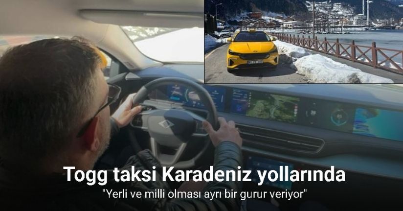 Togg taksi Karadeniz yollarında