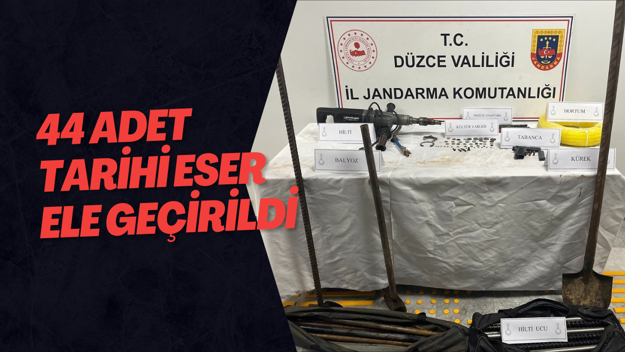 44 Adet Tarihi Eser Ele Geçirildi