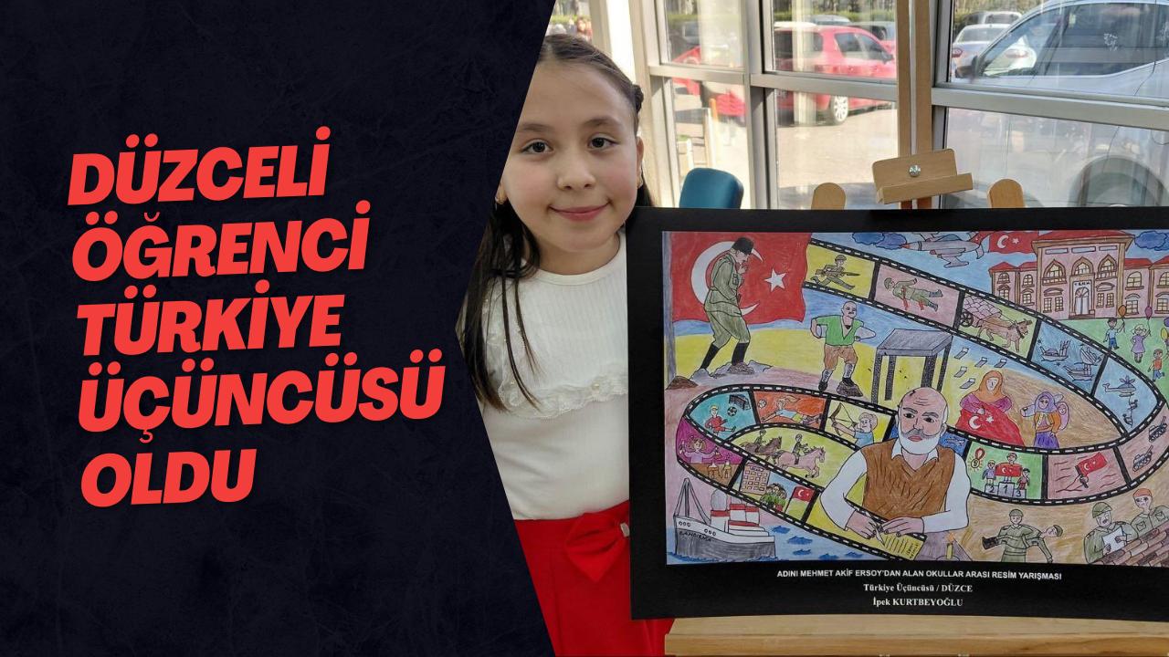 Düzceli Öğrenci Türkiye Üçüncüsü Oldu