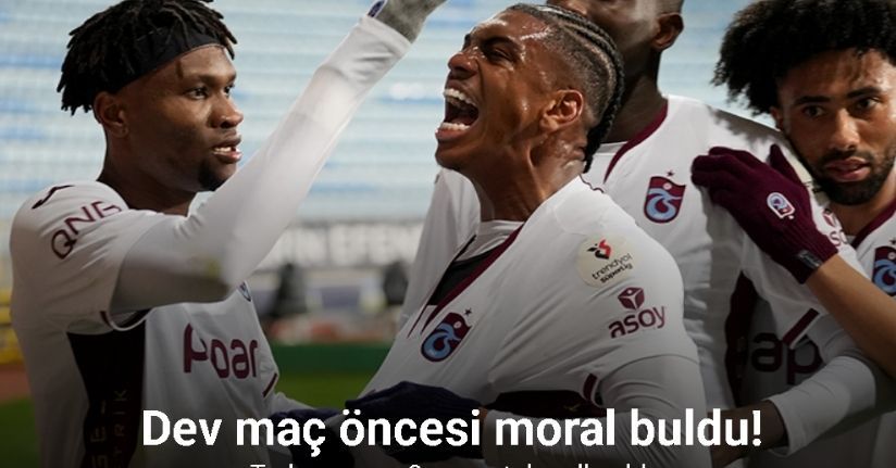 Dev maç öncesi moral buldu! Trabzonspor 3 puanı tek golle aldı