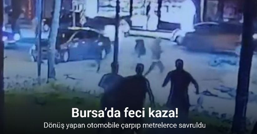 Motosikletlinin metrelerce sürüklendiği feci kaza kamerada