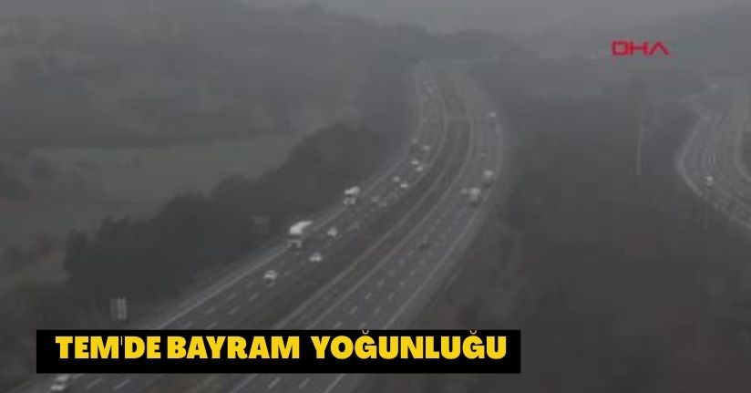  TEM'de Bayram  yoğunluğu