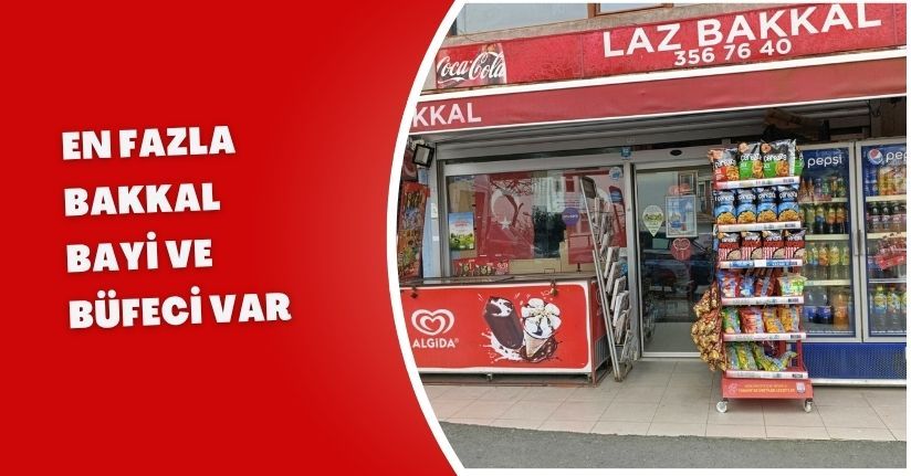 En Fazla Bakkal, Bayi ve Büfeci Var