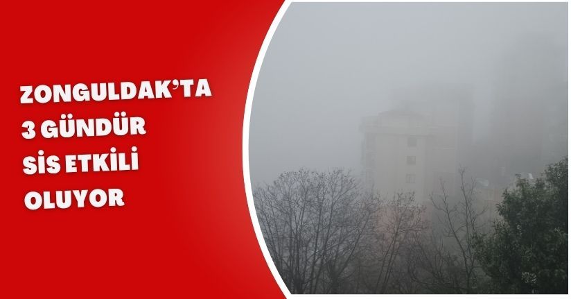 Zonguldak’ta 3 gündür sis etkili oluyor