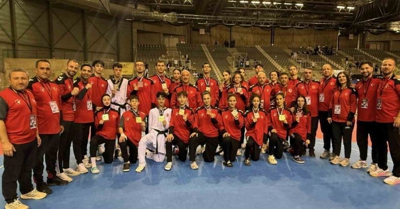 Milli taekwondoculardan Belçika’da 30 madalya birden