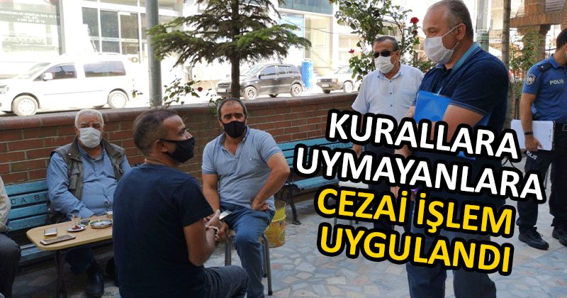 Yığılca'da Korona Virüs Denetimi Yapıldı