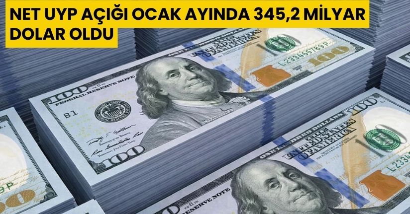 Net UYP açığı Ocak ayında 345,2 milyar dolar oldu