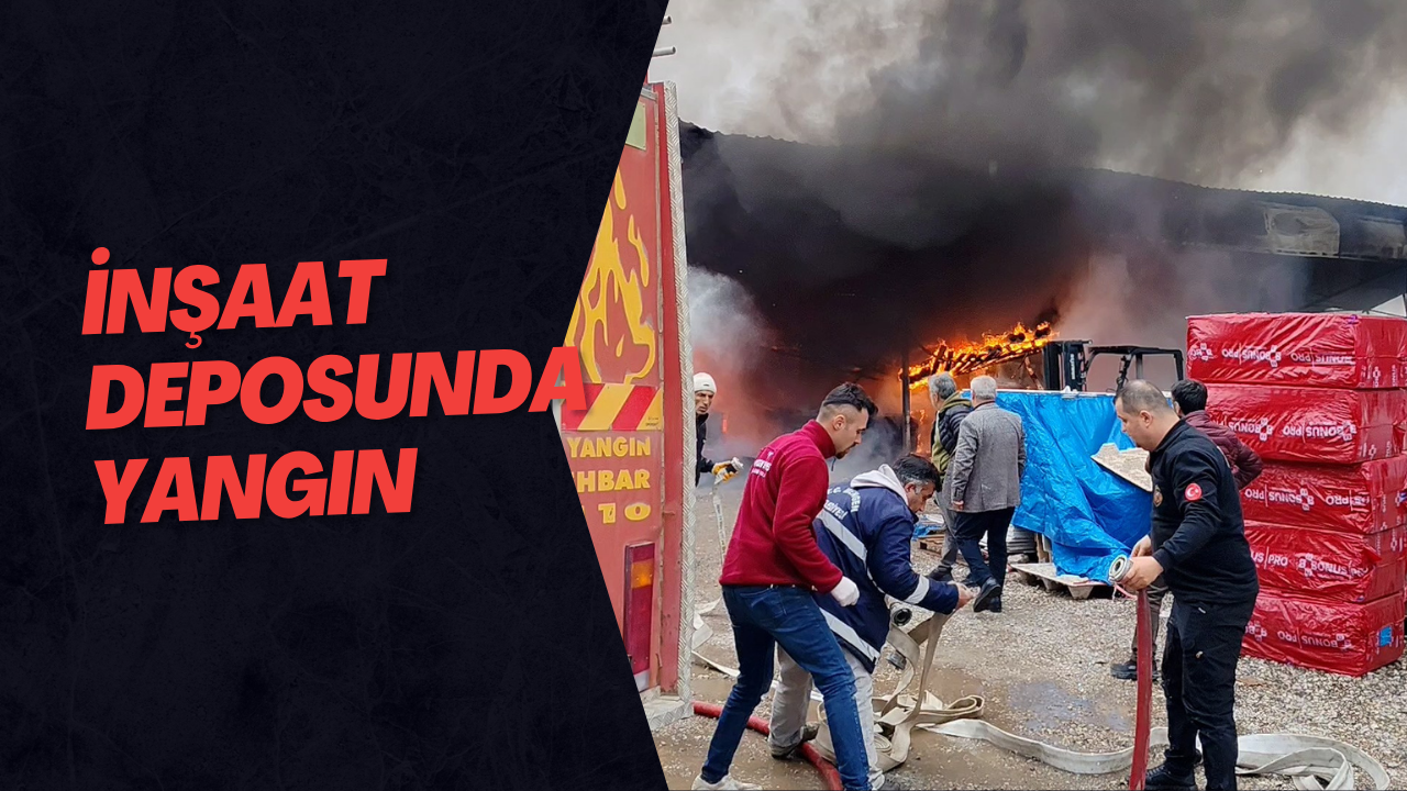 İnşaat Deposunda Yangın