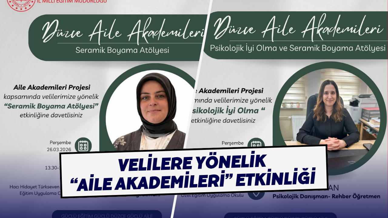 Velilere Yönelik “Aile Akademileri” Etkinliği