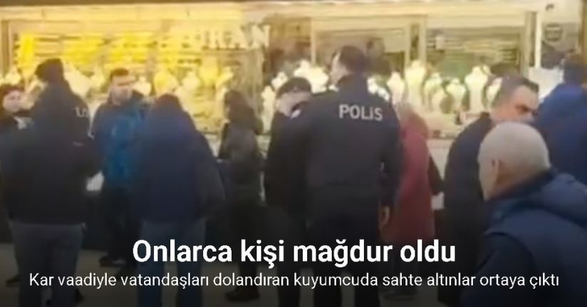 Çanakkale’de kar vaadiyle vatandaşları dolandıran kuyumcunun işletmesinde yapılan incelemede sahte altınlar ortaya çıktı