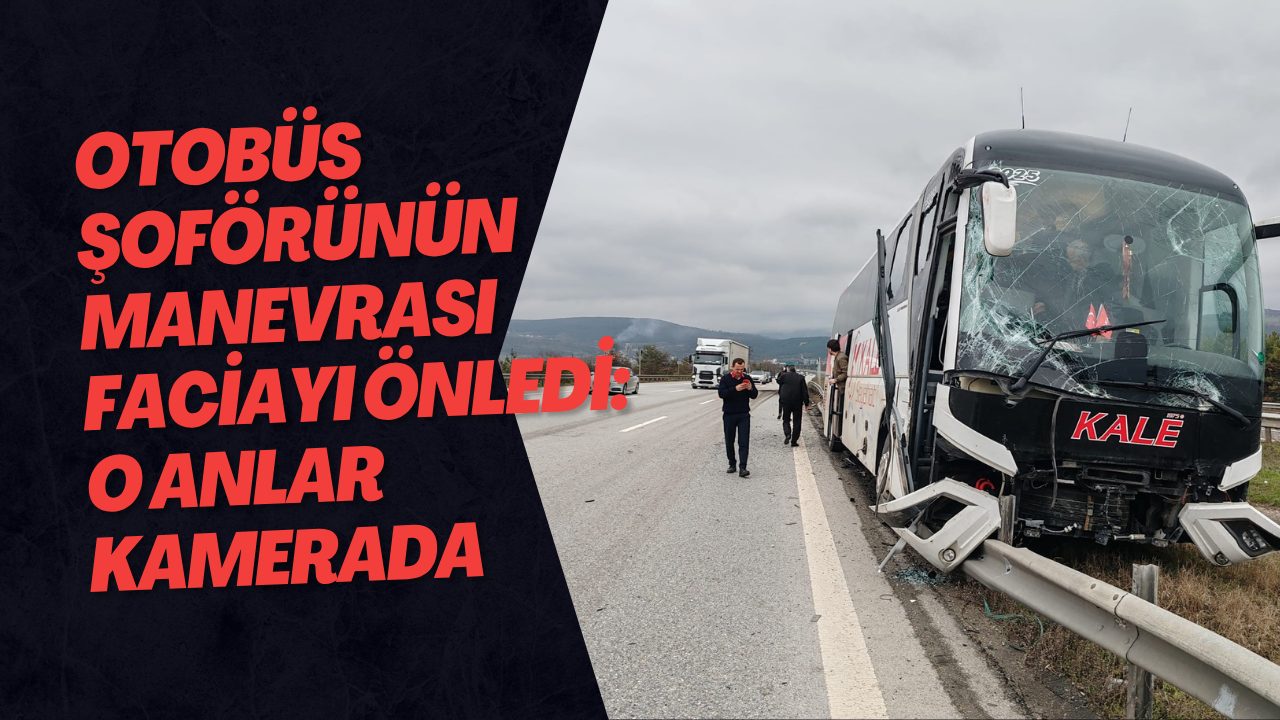 Otobüs Şoförünün Manevrası Faciayı Önledi: O Anlar Kamerada