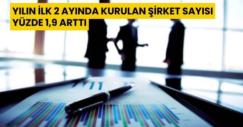 Yılın ilk 2 ayında kurulan şirket sayısı yüzde 1,9 arttı