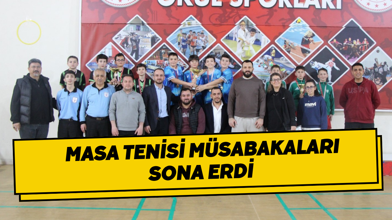 Masa Tenisi Müsabakaları Sona Erdi