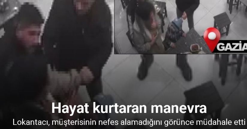 Lokantacı esnafından kadın müşterisine hayat kurtaran manevra